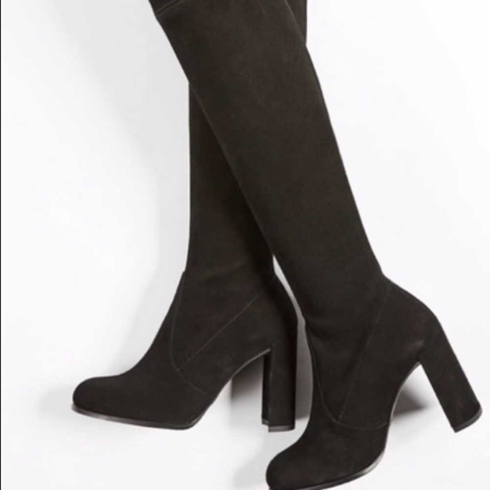 Stuart Weitzman Hiline over the knee 7.5 black
